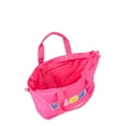 thumbnail image 4 of No Boundaries Women’s Nylon Vacay Tote and Pouch Set, Fuchsia, 2-Piece, 4 of 5