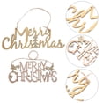 thumbnail image 4 of Shisuyan Elegant Design Christmas Hanging Sign Assorted Color 2Pcs 7.9X2.4X0.1In, 4 of 8