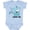 AE-Light Blue, variant on My Great Uncle Loves Me with Cute Sharks Boys or Girls Baby Bodysuit