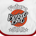 thumbnail image 4 of Inktastic Future Basketball Star Boys or Girls Baby Bib, 4 of 4