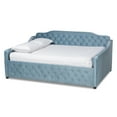 thumbnail image 4 of Baxton Studio Freda Daybed with Button Tufting, Light Blue Velvet, 4 of 9