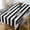 Multicolor, variant on Odenmar 60 Inch Round Striped Tablecloth, Black White Polyester Table Cover, Washable Reusable Round Tablecloth for Dining Kitchen Indoor Outdoor Decor