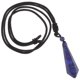 thumbnail image 3 of Dark Blue Crystal Necklace with Braided Rope for Decorative Use Fashionable Charm Jewelry, 3 of 4