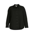 thumbnail image 6 of Terra & Sky Women's Plus Size Button Woven Top, 6 of 6