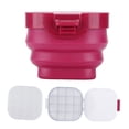 thumbnail image 4 of Collapsible Foldable Bucket Red 3 In 1 Portable Collapsible Brush Washer For Watercolor Pens Oil Paint Brushes Gouache Washing, 4 of 8