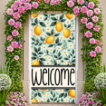 thumbnail image 5 of Floral Design Welcome Banner Lemon Pattern Decorative Welcome Sign for Home Decor Entryway Decoration Outdoor, 5 of 7