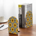 thumbnail image 5 of Hirioo Sunflowers for Bookends Decorative Bookends for Shelves for Home or Office, Non-Slip Base, 5 of 8