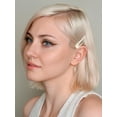 thumbnail image 3 of Heliums 2 Inch Snap Clips - Light Blonde Off White - 12 Count, Metal Hair Barrettes for Women, Thin Hair and Kids, Enamel Matte Finish Blends with Hair Color, 3 of 10