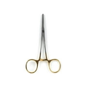 Perfect Hatch Stainless Steel Forceps, Straight, 6in, Gold