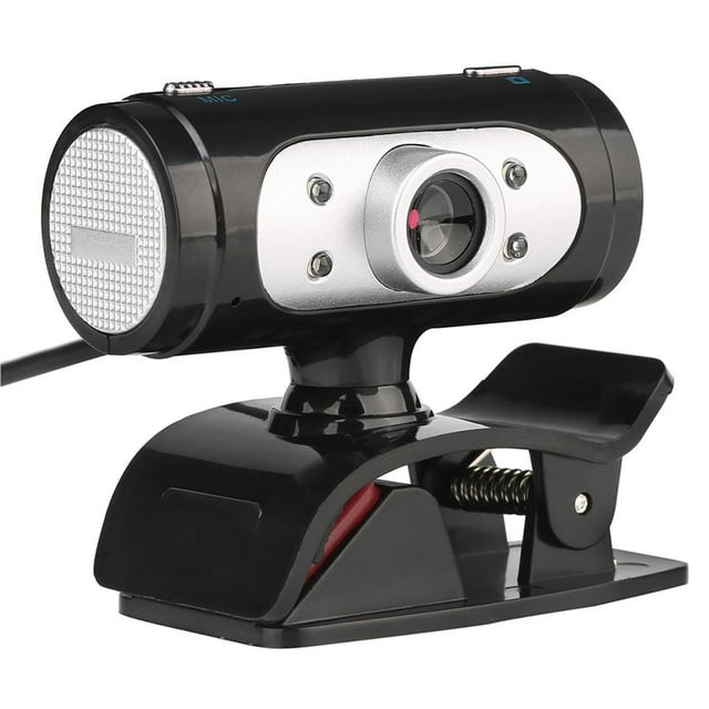 braveheart 720P HD Webcam Caméra d'Ordinateur Rotative à 360° avec Caméra Web USB à Lumière LED Micro