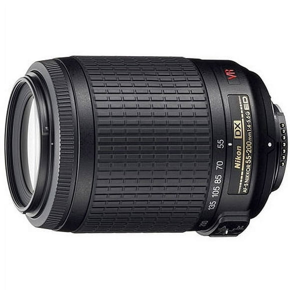 Nikon AF-S DX Nikkor 55-200mm f/4-5.6 G ED VR Autofocus APS-C Lens, Black {52}