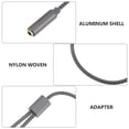 thumbnail image 3 of MasteelfCA 2 Pcs Creative MP3 Splitters Phone Splitters Bronzing Tablet Adopters (Grey), 3 of 8