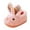 Pink, variant on WUANDIXFA Toddler Slippers Boys Girls Little Kids Dinosaur House Shoes Cute Bunny Slipper for Home Indoor Winter Bedroom Non Slip Soft Plush Rabbit Warm Shoes (Pink, 3)