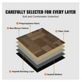thumbnail image 4 of Carpet Tiles Reusable 24x24, Padded Carpet Squares for Bedroom Living Room, DIY Easy Install Flooring (24 Tiles, Mixed Brown), 4 of 7
