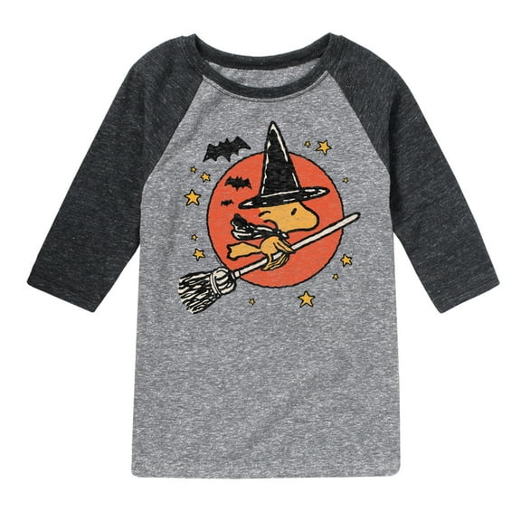Peanuts - Woodstock Witch - Toddler & Youth Raglan Graphic T-Shirt