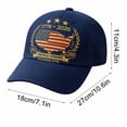 thumbnail image 6 of WKSCLPAI 250th Anniversary Hats, US 250 Years Anniversary Baseball Cap 1776-2026, Patriotic America Semiquincentennial Adjustable Unisex Hat for 4th of July & Family Gatherings, 6 of 6