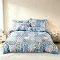 thumbnail image 3 of TENGDA 3-Piece Complete Comforter Bedding Set Assorted Stylish Designs Bedroom Decor Kit, 3 of 6