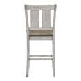 thumbnail image 5 of Furniture of America Waco Slat Back Wood White and Brown Counter Height Chairs (Set of 2), 5 of 7