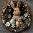 thumbnail image 4 of Fiudx Letrero de Pascua, Encantadora Decoración de Madera para Puerta, Placa de Bienvenida Festiva Única, Artesanía y Diseño Exquisitos, Ideal para Interiores y Exteriores, Ideal para Celebraciones d, 4 of 6