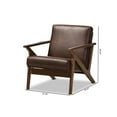thumbnail image 3 of Baxton Studio Leather Lounge Chair, 3 of 10