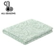 thumbnail image 3 of Mainstays Botanical Floral Stitched Quilt, King, Light Green, Reversible Lightweight Bedding, 3 of 8