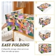 thumbnail image 2 of Yayeee Collapsible Cube Storage Bin with Lid Fabric Closet Decorative Basket with Handles, Purple Cityscape Painting, 2 of 7