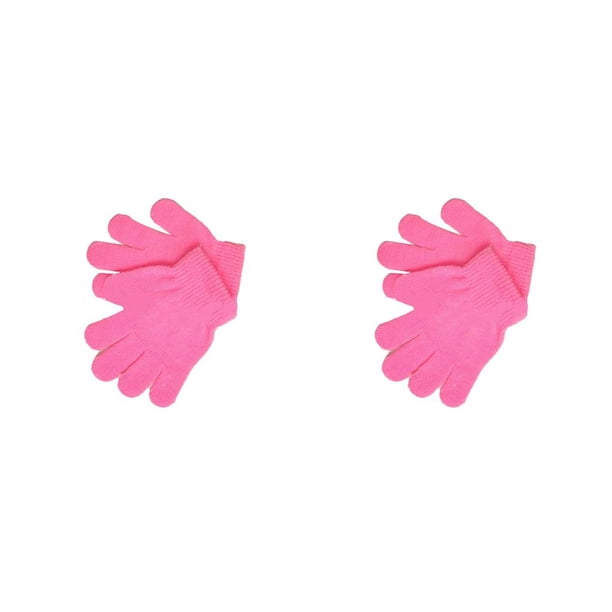 Bearachild Guantes para niños Equipo de deportes de invierno Accesorios de protección fáciles de combinar Protector de manos Actividades al Rosa 2Conjunto