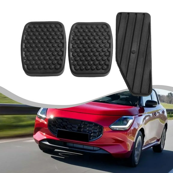 Mduoduo 3PCS Car Accelerator Clutch Brake Pedal Rubber Pad Pedal Cover Car Accessoris Car Accessories