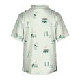 thumbnail image 3 of LINMOUA Men's Plus Size Halloween Printed Scrub Top, Cross V-Neck, Short Sleeve, 3 of 3