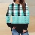 thumbnail image 1 of Jienlioq Hauts d'Hiver pour Femmes Mode Chandail Décontracté à Manches Longues à Col Rond Imprimé pour Femmes Hauts Blouse, 1 of 5