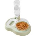thumbnail image 1 of Comedero para Mascotas, Cuencos Dobles 2 en 1 con Botella para Beber Automática, Diseño Inclinado y Giratorio para Perros y Gatos, Sin BPA y Fácil de Limpiar, 1 of 4