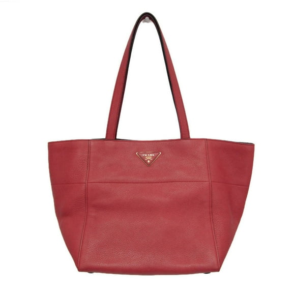 Pre-Owned Prada Women's Leather Tote Bag Red Color (Good)