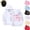 White, variant on Mfakffe Girls Hooded Sweatshirt Cute Bow Print Long Sleeve Pullover Hoodie Casual Loose Fit with Front Pocket for Spring Fall