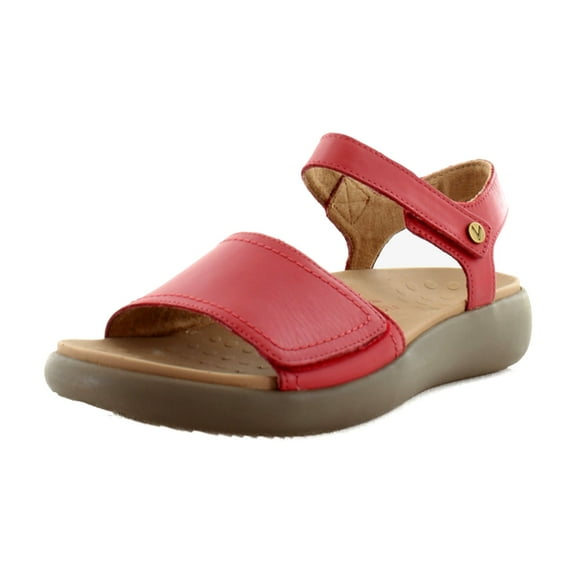 Vionic Awaken Women's Sandals Red Leather Size 8.5 M