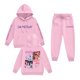 thumbnail image 1 of Pop cazadora para niña Demon Hunters Printed Anime Print Long-Sleeved Hooded Sweatshirt Set for Children 3-16 Years （Pink）, 1 of 2
