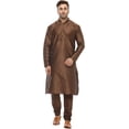 thumbnail image 1 of Royal Kurta Mens Silk Blend Kurta Pyjama Set (36, Brown), 1 of 1