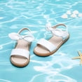 thumbnail image 7 of Kiderence Toddler Girls Slides Sandals Kids Sandals Little Girls Shoes Toddler （CK303 White - 9M）, 7 of 7