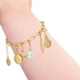 thumbnail image 4 of Time and Tru Women's Gold-Tone Interchangeable Coastal Theme Charms Bracelet., 4 of 4