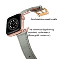 thumbnail image 4 of WFEAGL Genuine Leather Business Replacement Apple Watch Band 42mm 44mm 45mm Grey/Rose Gold, 4 of 6