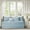 Blue + Polyester+7, variant on Cream 6 Piece Daybed Cover Set Reversible Scalloped Edge Quilted Bedding Soft Durable Single Box Product