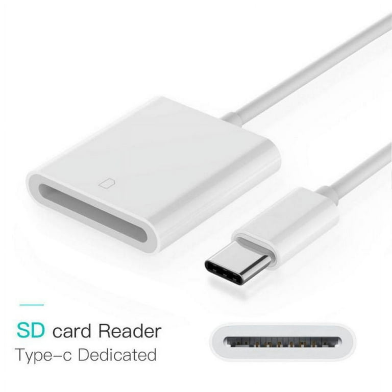 USB C SD Card Reader Adapter, Type C Micro SD Card Reader Adapter, Camera Memory  Card Reader Adapter for New iPad Pro MacBook Pro and More UBC C Devices 