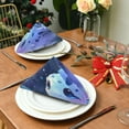 thumbnail image 3 of Napkin Satin Napkin 20*20Inchx6 Kitchen Towel Dinner Plate Towel Decorative Towel Napkin Tea Towel Suitable For Kitchen Table Blue Cartoon Monster, 3 of 8
