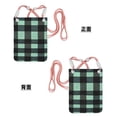 thumbnail image 4 of Multi-Color Cross-Body Handbag 8.27×5.91in Waterproof, Scratch-Resistant And Odor-Free Detachable Shoulder Strap Paleturquoise Buffalo Plaid Check Tartan Scotland_1, 4 of 8