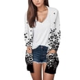 thumbnail image 1 of Cardigan pour Femmes Imprimé Automne Ouvert Léger avec Poche, 1 of 5
