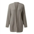 thumbnail image 5 of Vedolay Cardigan Sweaters for Women Button Down Long Sleeve Cardigan Sweater Gray,S, 5 of 5