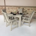 thumbnail image 2 of Highwood's 42" x 42" Square 5-pc Weatherly Dining Set - Dining Height, Outdoor, Eco-friendly, Synthetic Wood, 2 of 9