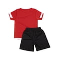 thumbnail image 4 of Vxuxlje Kids Boy's Soccer Shirt and Shorts Youth Sports Team Training Uniform Soccer Uniforms 2 Red 28, 4 of 7