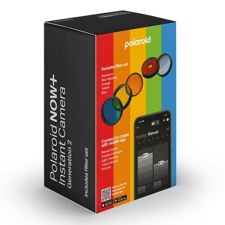 Polaroid - Now+ Instant Film Camera Generation 2 - Black