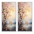 thumbnail image 2 of Designart "Bold Sunrise magic Renewal II" Sunrisesunset Framed Wall Art Set Of 2 - Yellow Landscapes Frame Gallery Set For Office Decor, 2 of 6