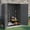 Dark Gray, variant on EHHLY 47 Cuft Horizontal Outdoor Storage Cabinet with 2 Shelves, Weatherproof Garden Tool Cabinet, Patio Storage Organizer for Backyard & Lawn Mower, White